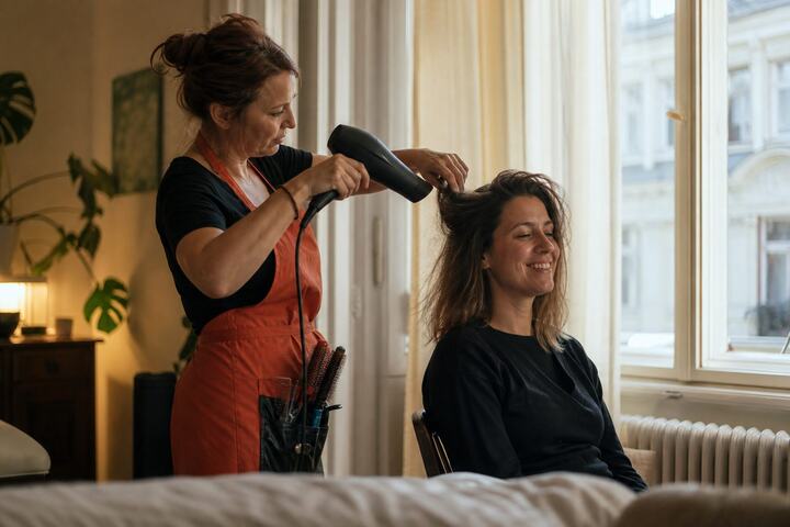 Stylist at work